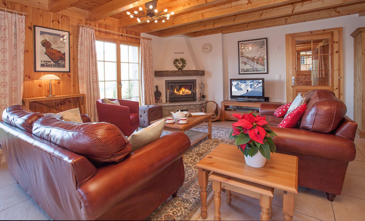 Chalet Tranquille interior features