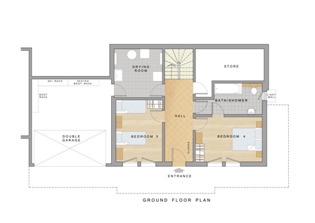 Chalet Daim - Ground floor plan